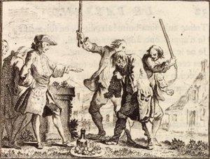 El campesino que ofendió a su señor de Charles Nicolas Cochin