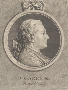 Retrato de David Garrick, 1764 de Charles Nicolas Cochin