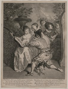 El Romántico, 1727 de Charles Nicolas Cochin