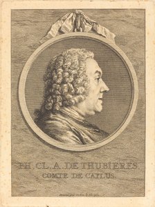 Ph.Cl.A. de Thubieres, Conde de Caylus de Charles Nicolas Cochin II