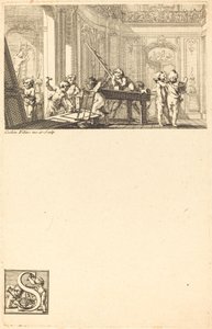 Putti Preparando la Decoración Interior de una Mansión