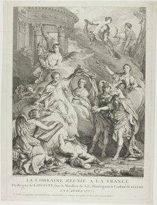 La Lorraine reunie a la France (La Lorena reunida con Francia) de Charles Nicolas Cochin I