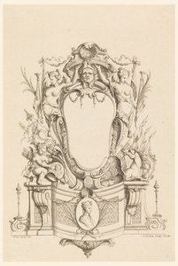 Diseño para cartucho de "Cartouches Nouvellement Inventez" de Charles Nicolas Cochin the younger