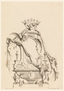 Diseño para cartucho de "Cartouches Nouvellement Inventez" de Charles Nicolas Cochin the younger