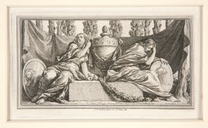 Viñeta fúnebre de Mme. de France, duquesa de Parma