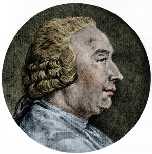Retrato de David Hume, Filósofo escocés (1711 a 1776) Dibujo de Charles - Nicolas Cochin Jr. de Charles Nicolas II Cochin