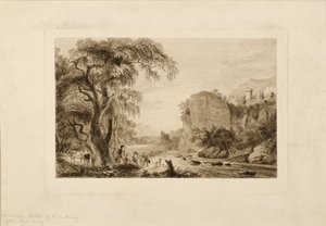 Paisaje (grabado) de Charles Oliver Murray