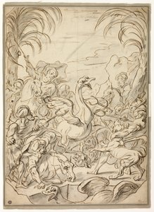 Caza del avestruz de Charles Parrocel