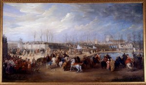 Recepción de Mehemet Effendi embajador turco ante el gran Sultán Achmet por el Rey Luis XV el 21 de marzo de 1721 en las Tullerías de Charles Parrocel