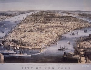 Ciudad de Nueva York, impreso y publicado por N. Currier de Charles Parsons