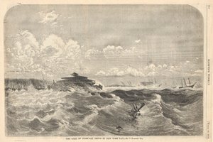 La vendaval del 10 de febrero en la bahía de Nueva York de Charles Parsons