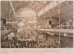 El interior del Palacio de Cristal de Nueva York, pub. por Endicott & Co., Nueva York, 1855