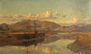 Antiguo muelle de Wigtown y Cairnsmuir, c.1890