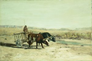Un Carro de Bueyes en Nuevo México de Charles Partridge Adams