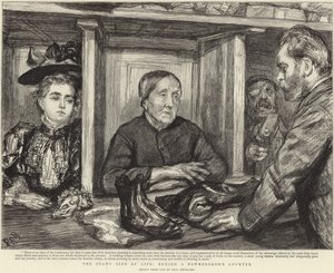 Detrás del mostrador de un prestamista de Charles Paul (after) Renouard