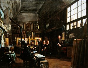 Reunión de la junta de la Sociedad Artesiana de Amigos de las Artes, después de 1874