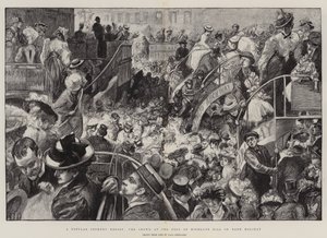 Un popular destino cockney, la multitud al pie de Highgate Hill en el día festivo de Charles Paul Renouard