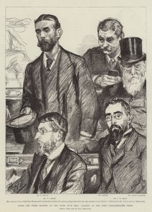 Después de la tercera lectura del proyecto de ley de autonomía, líderes del Partido Parlamentario Irlandés