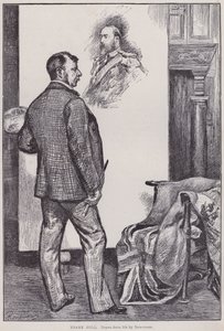 Frank Holl, pintando en su estudio