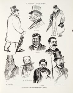 El caso de Panamá - En el país de los cheques, croquis de Renouard, de Historia de la Tercera República, Vol. I, Historia Política, pub.1933