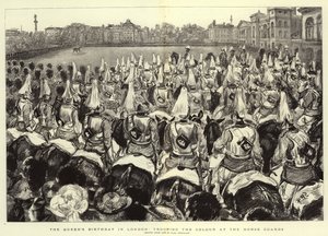 El cumpleaños de la Reina en Londres, desfile de la bandera en Horse Guards