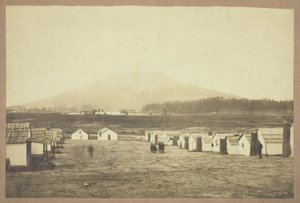 Sin título (Campamento militar, quizás de la Batalla de Lookout Mountain, Chattanooga, Tennessee) de Charles Peck
