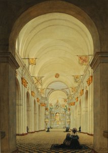 Interior de la Catedral de Buenos Aires de Charles Pellegrini