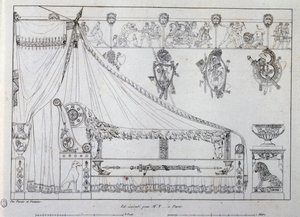 Cama hecha para el Sr. T de París de Charles Percier