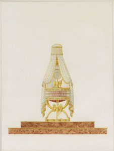 Diseño del moisés para Su Majestad el Rey de Roma, 1811 de Charles Percier