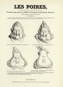 Caricatura del rey Luis Felipe I de Francia