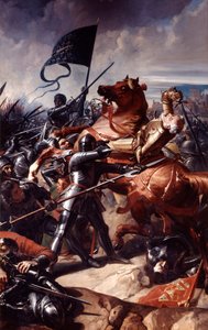 Batalla de Castillon, 1453 siglo XIX de Charles Philippe Auguste Lariviere