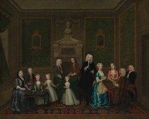 La familia Strong, 1732 de Charles Philips