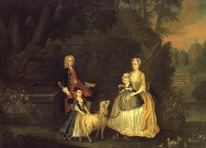 Sir William Strickland y su familia