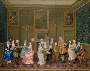 Fiesta de té en la casa de Lord Harrington, St. James