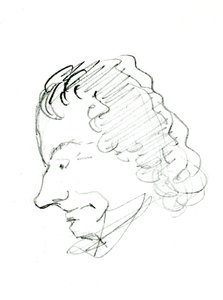 Autorretrato, c. 1843 de Charles Pierre Baudelaire