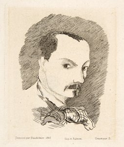 Autorretrato de Charles Baudelaire, pub. 1869 de Charles Pierre Baudelaire