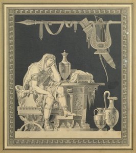Aquiles lamentando la muerte de Patroclo de Charles Pierre Joseph Normand