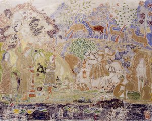 Figuras y ciervos de Charles Prendergast
