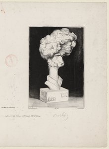 Hector Berlioz por Charles Ramelet (1805-1851) después de un busto de Jean-Pierre Dantan (1800-1869)