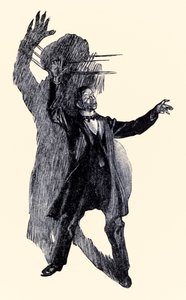 Allí estaba Henry Jekyll del Extraño caso del Dr. Jekyll y Mr. Hyde de Robert Louis Stevenson (1850-1894) ilustrado por Charles Raymond Macauley (1871-1934)