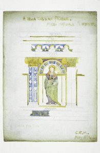 Friso de Della Robbia, Museo Nacional, Florencia, 1891 de Charles Rennie Mackintosh
