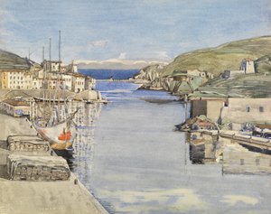 Un puerto del Sur (acuarela sobre papel) de Charles Rennie Mackintosh