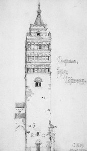 Campanario, Catedral de Pistoia, 1891