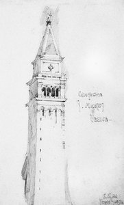Campanario, S. Marcos, Venecia, 1891