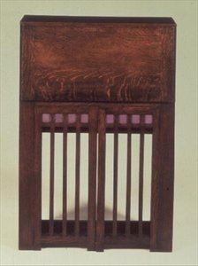 Escritorio (madera) (cerrado) de Charles Rennie Mackintosh