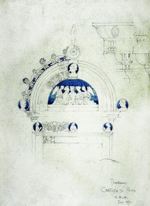 Puerta, Certosa di Pavia, 1891 de Charles Rennie Mackintosh