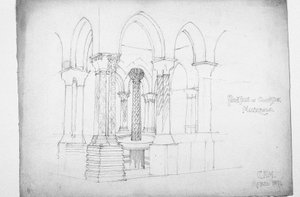 Fuente en el claustro, Monreale, 1891