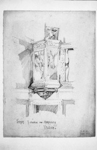 Púlpito, S. Maria dei Miracoli, Venecia, 1891 de Charles Rennie Mackintosh