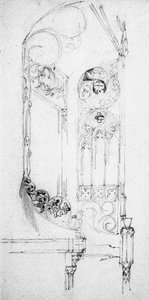 Escalera, 1891 de Charles Rennie Mackintosh