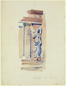 Estudio de una estatua de ángel, Certosa di Pavia, 1891 de Charles Rennie Mackintosh